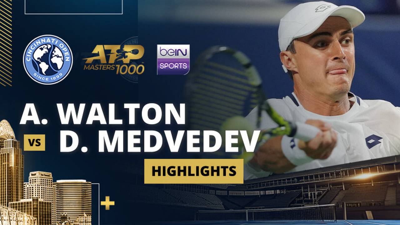 A. Walton vs D. Medvedev - Highlights | ATP Cincinnati Open2025