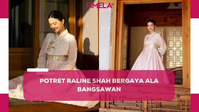 Potret Pesona Raline Shah Tampil  Bak Bangsawan Korea Selatan saat Dibalut Hanbok Pink