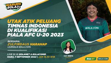 Warung Bola: Utak-atik Peluang Timnas Indonesia di Kualifikasi Piala Asia U-20 2023