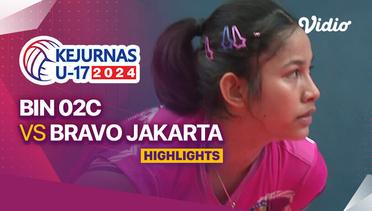 Final Putri: BIN 02C vs Bravo Jakarta - Highlights | Kejurnas Bola Voli Antarklub U-17 2024