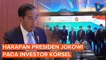 Presiden Jokowi Harapkan Korea Selatan Masuk Tiga Teratas Investor di Indonesia