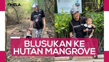 Nadine Chandrawinata Blusukan ke Hutan Mangrove saat Hamil Anak Kedua