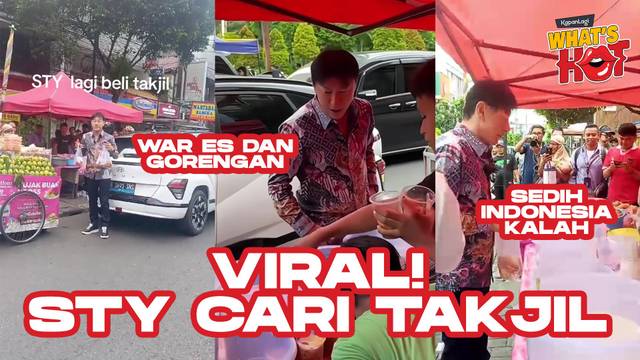 Viral Shin Tae-yong Cari Takjil Beli Gorengan Dan Es, Ikutan Nonton Bareng Australia vs Indonesia