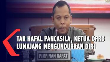 Viral di Medsos, Tidak Hafal Pancasila Ketua DPRD Lumajang Mengundurkan Diri
