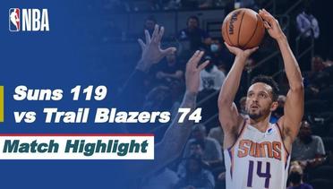 Match Highlight  | Phoenix Suns 119 vs 74 Portland Trail Blazers | NBA Pre-Season 2021/2022