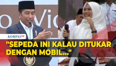 Momen Jokowi Ditagih Sepeda oleh Warga Usai Berhasil Jawab Pertanyaan