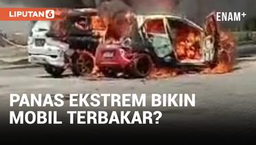 Diduga Efek Cuaca Ekstrem, 4 Mobil Terbakar di Breeze Waterpark Banjarbaru