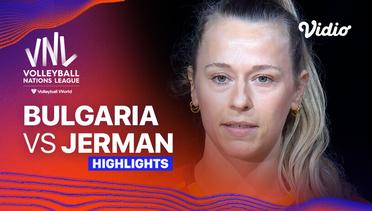 Bulgaria vs Jerman - Highlights | Women's Volleyball Nations League 2024