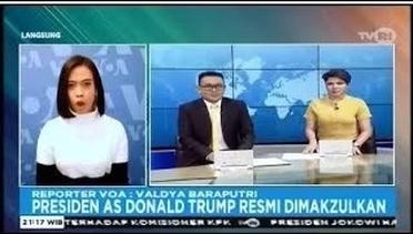 Laporan VOA untuk TVRI Pemakzulan Trump