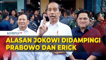 Alasan Jokowi Didampingi Erick Thohir dan Prabowo ke Pasar di Malang