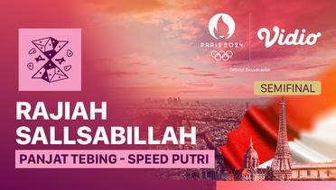 Rajiah Sallsabillah (INA) vs Deng Lijuan (CHN) - Semifinal Speed Putri - Panjat Tebing - Full Match | Olympic Games Paris 2024