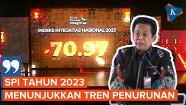 KPK Umumkan Indeks Integritas Nasional 2023 Alami Penurunan, Risiko Korupsi Tinggi
