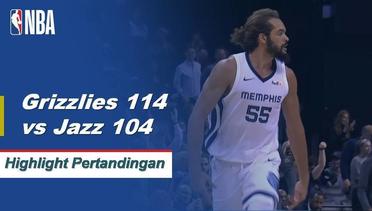 NBA I Cuplikan Pertandingan : Grizzlies 114 vs Jazz 104