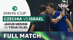 Czechia (Jakub Mensik) vs Israel (Yshai Oliel) - Full Match | Qualifiers Davis Cup 2024