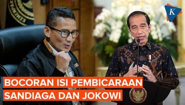 Jokowi dan Sandiaga Uno Bertemu Empat Mata, Bahas Apa?
