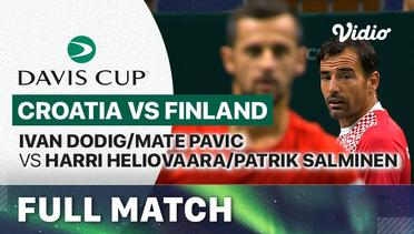 Full Match | Croatia ( Ivan Dodig/Mate Pavic) vs Finland (Harri Heliovaara/Patrik Salminen) | Davis Cup 2023
