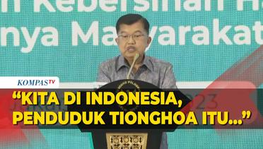 Jusuf Kalla Sebut Etnis Tionghoa Kuasai Lebih dari 50 Persen Ekonomi di Indonesia