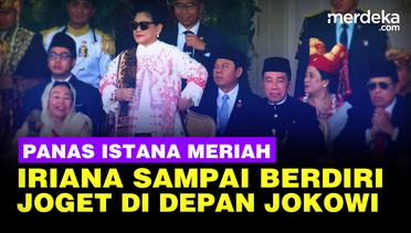 Momen Iriana Sampai Berdiri Asyik Joget Tabola Bale Depan Jokowi, Panas Istana Pecah Meriah