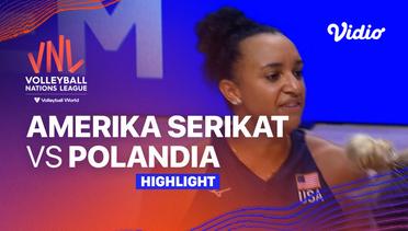 Match Highlights | Amerika Serikat vs Polandia | Women’s Volleyball Nations League 2023