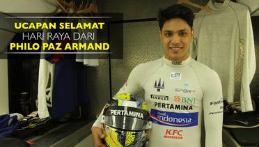 Ucapan Selamat Hari Raya dari Philo Paz Armand, Pebalap GP2 asal Indonesia