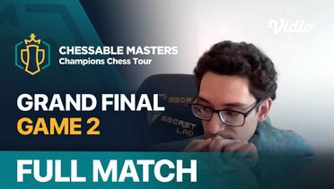 Full Match | Grand Final: Fabiano Caruana vs Hikaru Nakamura - Game 2 | Champions Chess Tour 2022/23