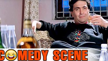 Rishi Drunk Comedy Scene | Saajan Ki Baahon Mein | Rishi Kapoor, Raveena Tandon | HD
