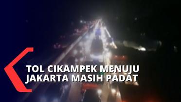 Mudik Jelang Masuki Bulan Ramadhan, Arus Lalu Lintas Tol Jakarta-Cikampek Terpantau Padat