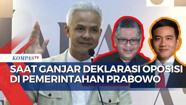 Ganjar Deklarasi Oposisi di Pemerintahan Prabowo, bEgini Beda Tanggapan PDIP dan Gibran