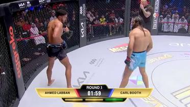 MMA Fight ends in Brutal Leg Kicks.. Ahmed Labban vs Carl Booth Part 2
