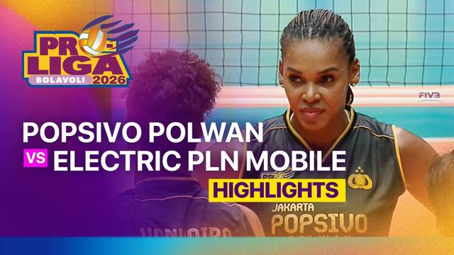 Putri: Jakarta Popsivo Polwan vs Jakarta Electric PLN Mobile - Highlight | Proliga 2026
