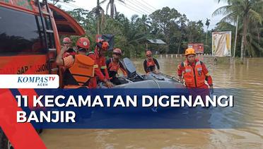 Banjir Akibatnkan Satu Unit Jembatan Gantung Penghubung Ambruk