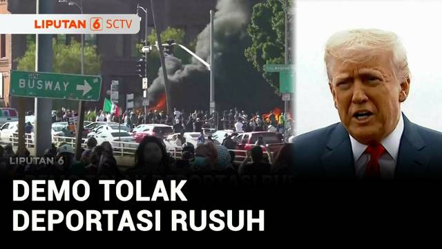 Protes Deportasi Imigran Rusuh, Massa Bakar Kendaraan | Liputan 6
