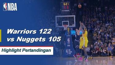 NBA I Cuplikan Pertandingan : Warriors 122 vs  Nuggets 105
