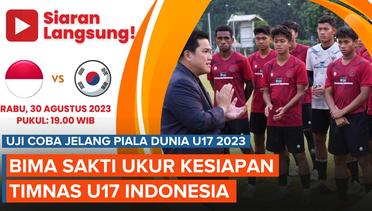 Jadwal Siaran Langsung Timnas Indonesia Vs Korea Selatan U17, Main Jam 19.00 WIB