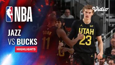 Utah Jazz vs Milwaukee Bucks - Highlights | NBA Regular Season 2023/24