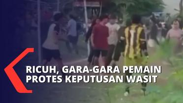 Tak Puas dengan Keputusan Wasit, Pertandingan Sepak Bola Antar Kampung di Bekasi Ricuh!