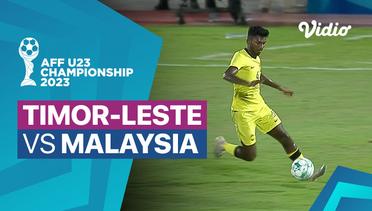 Mini Match - Timor-Leste vs Malaysia | AFF U-23 Championship 2023