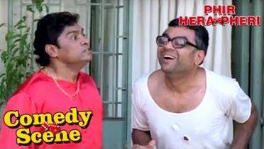 Saat Johnny Lever & Paresh Rawal Berdebat | Adegan komedi Film Bollywood | Phir Hera Pheri