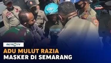 Adu Mulut Warnai Razia Masker di Semarang