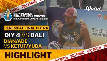 Highlights | Perempat Final Putra 2 | DIY 4: Dian/Ade vs BALI: Ketut/Yuda | Sirnas Voli Pantai 2022