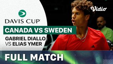 Full Match | Canada (Gabriel Diallo) vs Sweden (Elias Ymer) | Davis Cup 2023