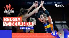 Match Highlights | Belgia vs Belanda | Women's Volleyball Nations League 2022