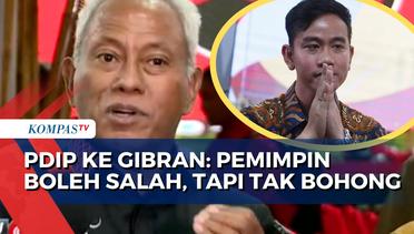 Ketua Bidang Kehormatan PDIP, Komarudin Watubun Berpesan ke Gibran Rakabuming Raka soal Berbohong