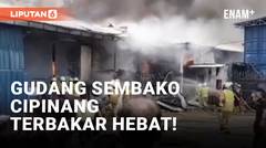 Kebakaran Hebat Landa Gudang Sembako di Cipinang