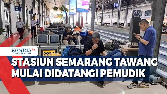 Stasiun Semarang Tawang Mulai Didatangi Pemudik