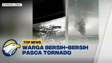 Warga Bersih-Bersih Pasca Tornado