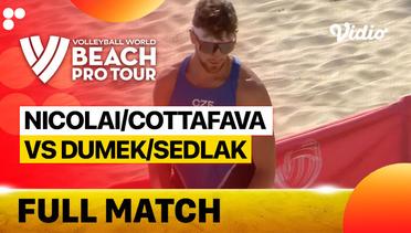 Full Match | Nicolai/Cottafava (ITA) vs Dumek/Sedlak (CZE) | Beach Pro Tour Elite 16 Doha, Qatar 2023