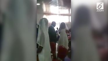 Pakai Gaun Pengantin Datang ke Pernikahan Mantan