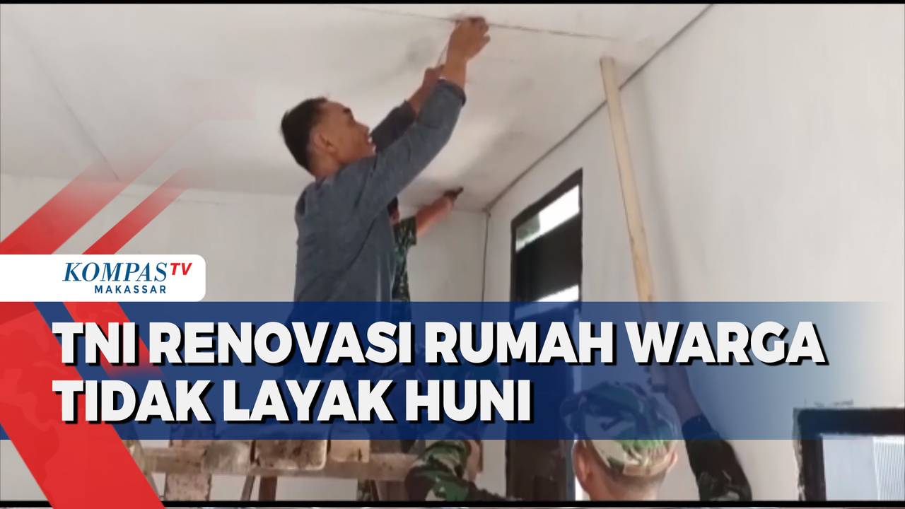 Tni Renovasi Rumah Warga Tidak Layak Huni Kompas Tv Vidio