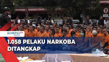 Polda Sumatera Utara Tangkap 1.058 Pelaku Narkoba